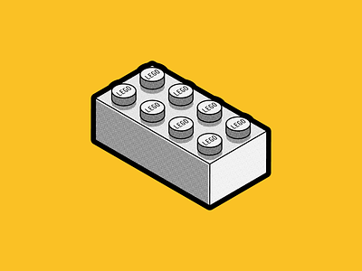 BUILD brick halftone illustrator inktober inktober2019 lego lego brick vectober vector