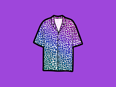 PATTERN aparrel gradient illustration inktober inktober2019 leopard pattern print shirt vector