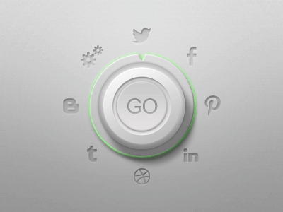 Socializer Animation animation button gif knob social socialise socializer spinner switch ui
