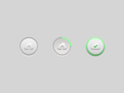 Upload Button button buttons cloud rebound ui design ui elements upload