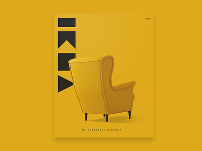 IKEA Cover branding catalogue commerce furniture geometric identity ikea logo modern rebrand refresh swedish