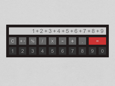 Not Normal - Calculator calculator clean flat interface rebound simple ui user experience widget