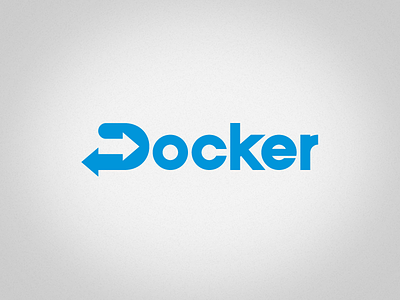 Docker 50 pixels bespoke type branding custom type docker docking download drag and drop file transfer logo share sharing transfer typeface upload