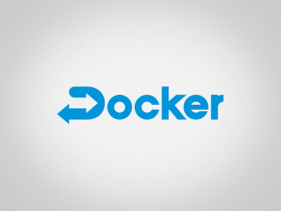 Docker 50 pixels bespoke type branding custom type docker docking download drag and drop file transfer logo share sharing transfer typeface upload