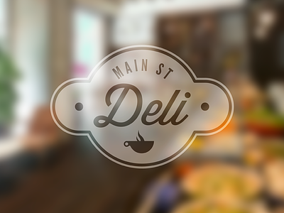 Main St Deli branding cafe coffee shop deli food identity logo mark wisdom script