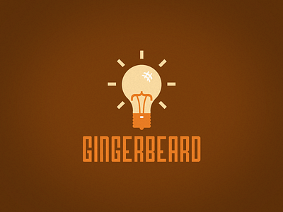 Ginger Beard WIP ascii symbols beard blog branding coding developer facial hair ginger hipster light bulb logo