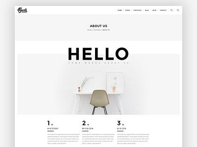 About Us about about us concept creative minimalist simple trend wordpress