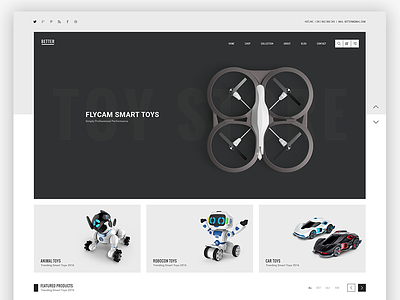 Better Homepage Toys brand concept creative logo minimalist shop simple trend wordpress