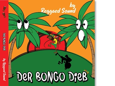 Reggae CD Cover - Der Bongo Dieb cd cover cd design cd packaging cover design design graphic design illustration illustrator jamaica music music album rasta reggae vector vector illustration vectorart