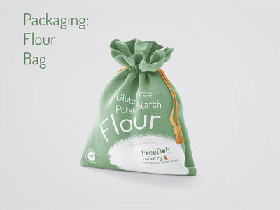 FreeDoh Bakery Flour #epicbrandingchallenge – loreatus bakery branding company branding epicbrandingchallenge flour freedoh bakery gluten free gluten free gluten free brand graphic design organic food package design package mockup packaging packaging design potato starch product design productdesign zerowaste