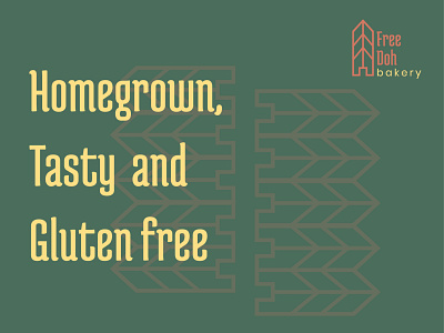 FreeDoh Bakery Homegrown Slogan - loreatus bakery bakery logo branding concept branding design brandlogo company branding corporate design freedoh bakery gluten free gluten free graphic design homegrown logo logo design logoconcept logodesign logodesigner logoinspiration organic food slogan