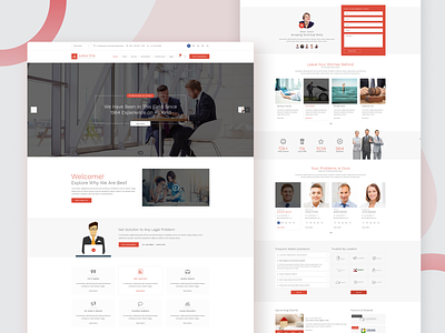 Justice Time - Law Firm and Lawyer PSD Template