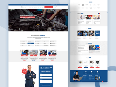 4 Wheels - PSD Template automotive business car design engine maintenance psd psd template repair spare parts theme ui website design wheels