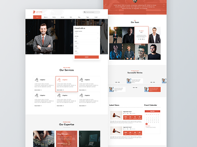 Lawfirm Theme attorney business court design landing page lawfirm lawyer office theme ui website design