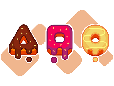 Donuts icons set bakery cafe cartoon colorful design donut donuts food icons illustration logos sticker design sweety vector