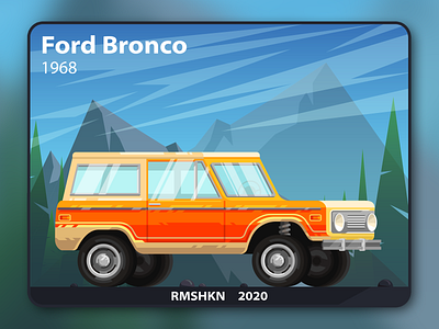 Ford Bronco illustration