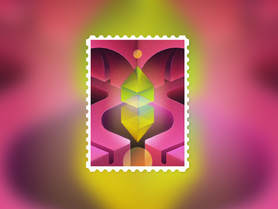 STAMP NOWHERE ARTEFACT CUBOID PYRAMID