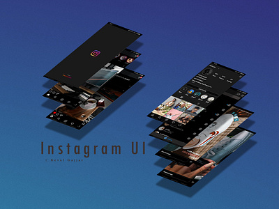 INSTAGRAM UI Design. adobe illustrator adobe photoshop adobexd appuidesign behance design dribble instagram minimal ui ux