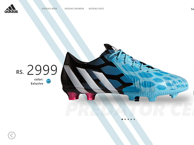 adidas Shoes UI.