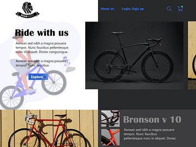 Roar Bikes website design