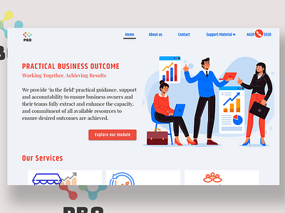 PBO web design brand brand design brand identity business consulting design financial advisor illustraion illustration mockup phtoshop uxdesign webdesign website website design