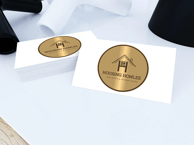 Housing_HomLee Real Estate Logo design branding design interior design logo realestate logo realestatelogo