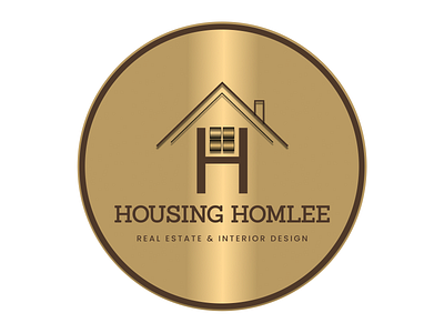 Housing_HomLee Real Estate & Interior design logo branding design interior design logo realestate logo realestatelogo