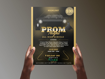Prom Night Flyer Design advert advertising advertisment design figma flyer print prom promnight