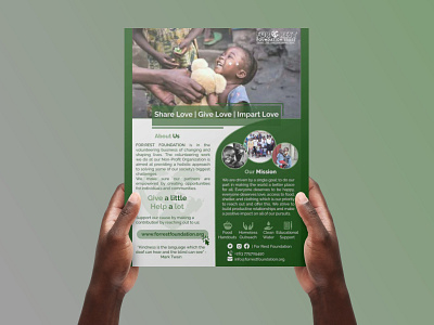 Charity Organisation Flyer charity creative figma flyer foundation give ngo share supporter