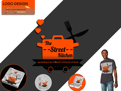 Street Kitchen mockup branding catering logo charity charity logo creative design figma food logo food service logo logos