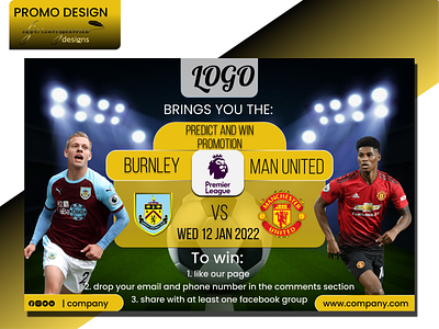 SoccerPromo design design facebook ads figma flyer illustration soccer flyer