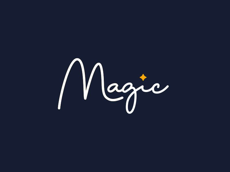 Magic logo animation animated logo animation icon logo logo animation logo motion logoanimation logomotion motion graphics