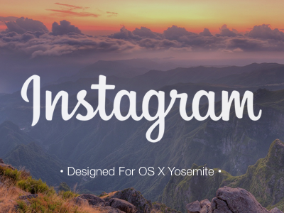 Instagram For OS X Yosemite apple blur colorful design desktop flat flat design instagram os x yosemite osx photos yosemite