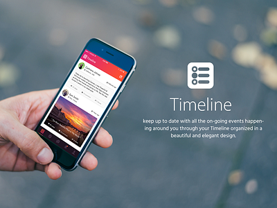 Timeline • PoP up app design colorful gradient interaction design ios iphone popup ui user interface ux