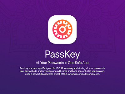 PassKey - iOS 11 App