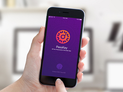 PassKey - iOS 11 App app design concept fantazia gradient interactive ios iphone password purple ui ux ux portfolio