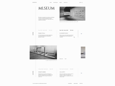 Website online museum art design figma minimalism minimalist minimalistic ui ux uxui uxuidesign web webdesign website