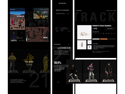 Balenciaga Website Redesign Concept