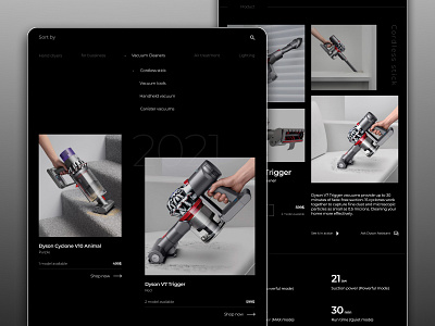 Dyson Website Redesign Concept