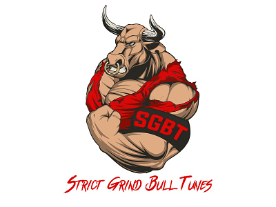 Bull Logo Design illustration