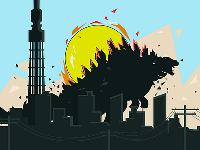 Godzilla Art by Alexander Smith on Dribbble