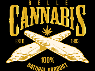 Belle Cannabis animation branding business logo design design illustration logo logo design logodesign logotype ux vector