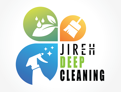 Jireh Deep Cleaning animation branding business logo design design illustration logo logo design logodesign logos logotype typography ui ux vector