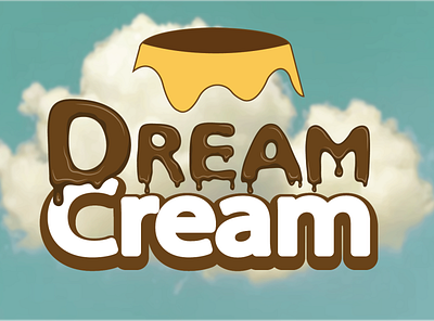 dream cream branding design illustration logo design