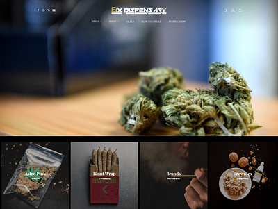 6ix Dispensary website design website development