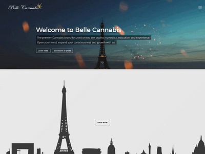 Belle Cannabis webdesign website design website development