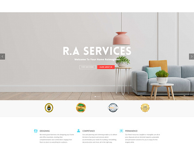 Ra Service LLC branding design home decor ui ux webdesign website