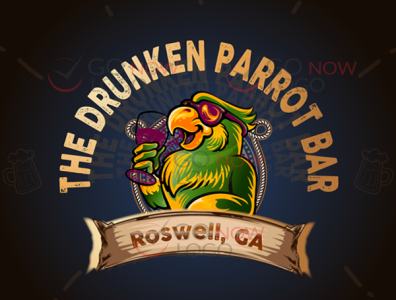 The Drunken Parrot Bar animation branding business logo design design illustration logo logo design logodesign logotype ux