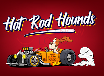 Hot Rod Hounds brand identity branding business logo design design dog logo illustration logo logo design logodesign logos logotype symbolic typography