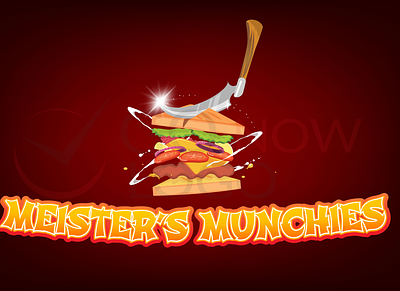 Meister's Munchies animation branding business logo design design food food logo identity design illustration logo design logodesign logos logotype restaurant logo sandwich vector